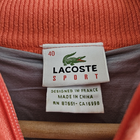 Lacoste Sport Zip-Up Cardigan Womens Medium - Picture 4 of 5